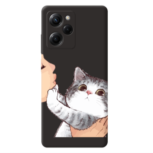Xiaomi Poco X5 Pro No Kiss Black Colored Silicone TPU Θήκη