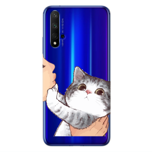 Huawei Nova 5 T No Kiss Transparent Silicone TPU Θήκη