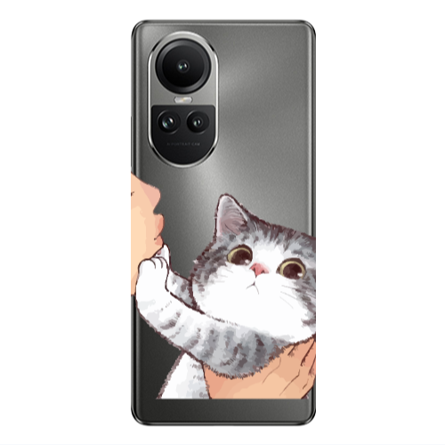 Oppo Reno10 5G No Kiss Transparent Silicone TPU Θήκη