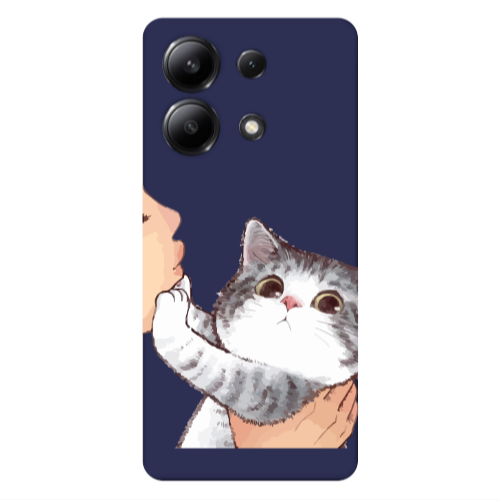 Xiaomi Redmi Note 13 4G No Kiss Dark blue Colored Silicone TPU Θήκη