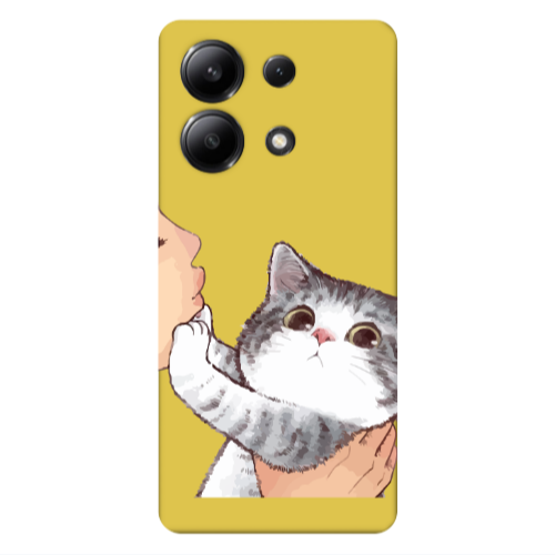 Xiaomi Redmi Note 13 4G No Kiss Yellow Colored Silicone TPU Θήκη