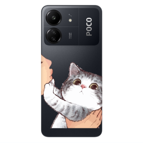 Xiaomi Poco C65 No Kiss Transparent Silicone TPU Θήκη