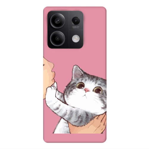 Xiaomi Redmi Note 13Pro 5G No Kiss Pink Colored Silicone TPU Θήκη