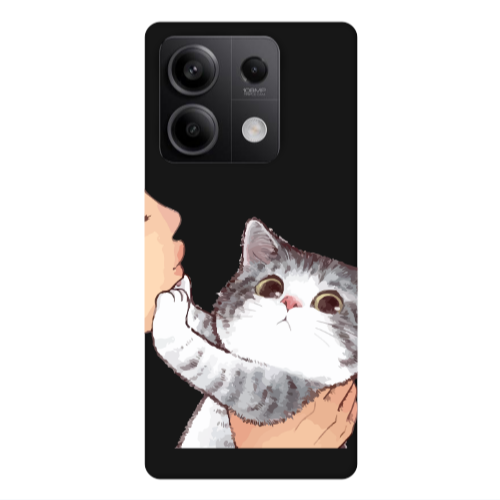 Xiaomi Redmi Note 13Pro 5G No Kiss Black Colored Silicone TPU Θήκη