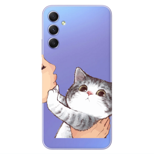 Samsung A25 No Kiss Transparent Silicone TPU Θήκη