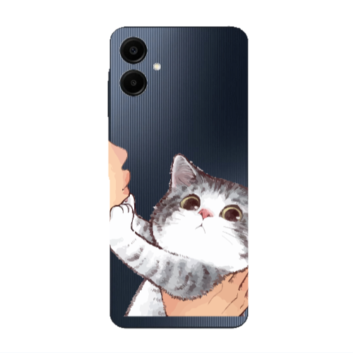 Samsung A06 No Kiss Transparent Silicone TPU Θήκη