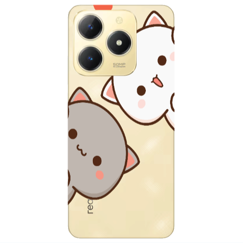 Realme C61 We are here Transparent Silicone TPU Θήκη