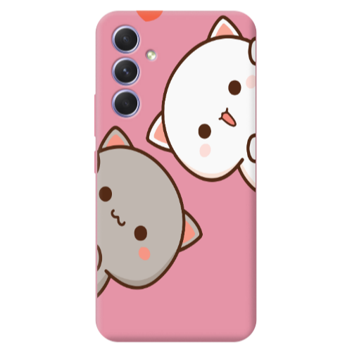Samsung A36 We are here Pink Colored Silicone TPU Θήκη