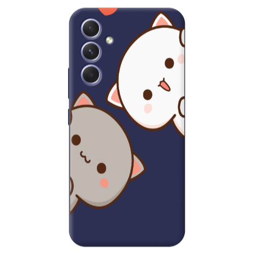 Samsung A56 We are here Dark blue Colored Silicone TPU Θήκη