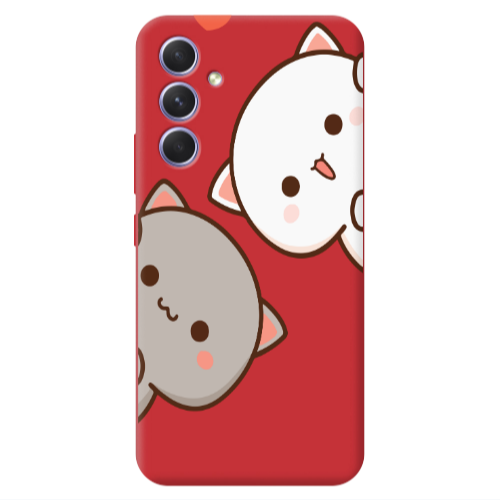 Samsung A56 We are here Red Colored Silicone TPU Θήκη