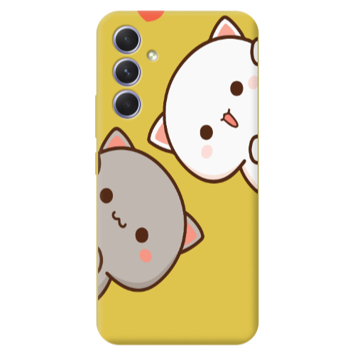 Samsung A56 We are here Yellow Colored Silicone TPU Θήκη