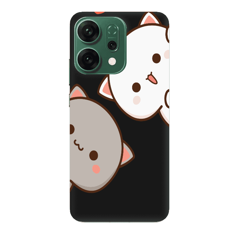 Oppo RENO 14 We are here Black Colored Silicone TPU Θήκη