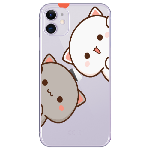 Apple iPhone 11  We are here Transparent Silicone TPU Θήκη
