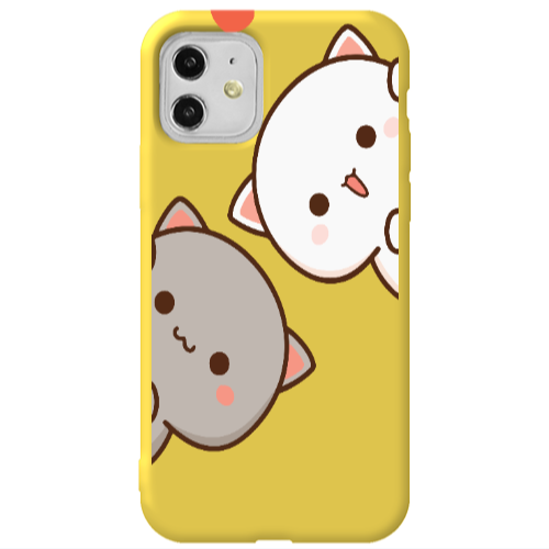 Apple iPhone 11  We are here Yellow Colored Silicone TPU Θήκη