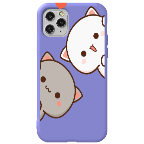 Apple iPhone 11 Pro We are here Purple Colored Silicone TPU Θήκη