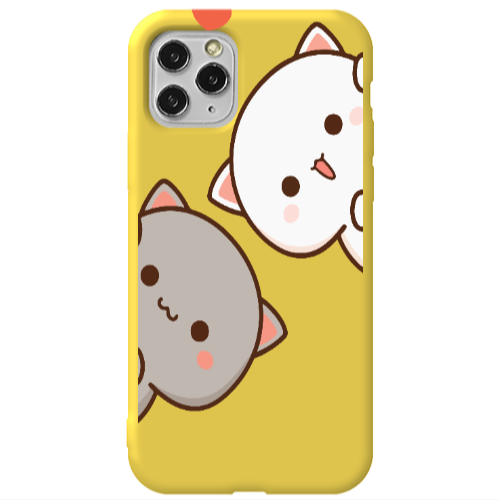 Apple iPhone 11 Pro We are here Yellow Colored Silicone TPU Θήκη