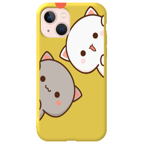 Apple iPhone 13 We are here Yellow Colored Silicone TPU Θήκη