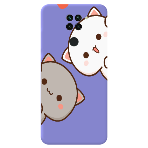 Xiaomi Redmi Note 9 We are here Purple Colored Silicone TPU Θήκη