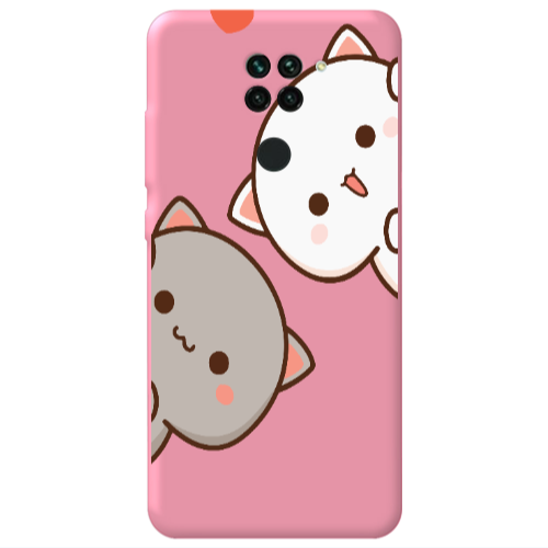Xiaomi Redmi Note 9 We are here Pink Colored Silicone TPU Θήκη