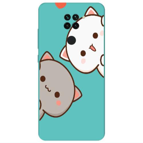 Xiaomi Redmi Note 9 We are here Turquoise Colored Silicone TPU Θήκη