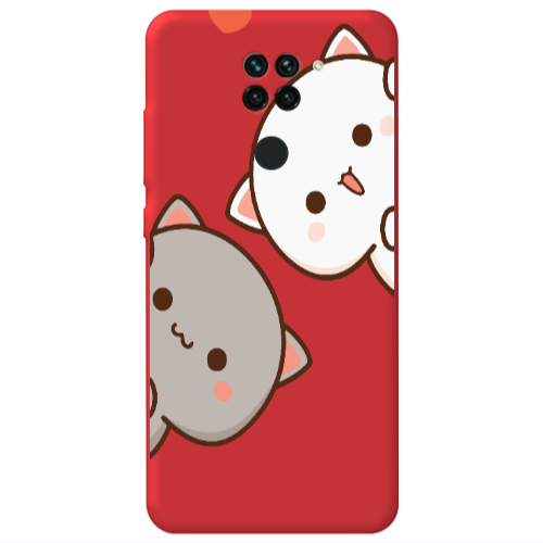 Xiaomi Redmi Note 9 We are here Red Colored Silicone TPU Θήκη