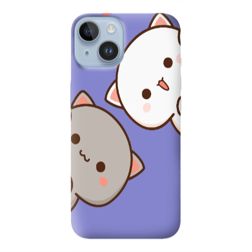 Apple iPhone 14  We are here Purple Colored Silicone TPU Θήκη