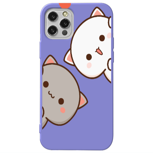 Apple iPhone 13 Pro We are here Purple Colored Silicone TPU Θήκη