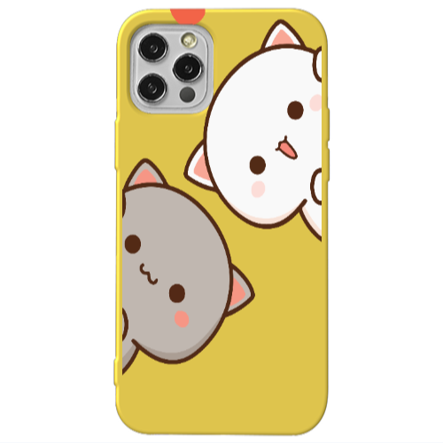 Apple iPhone 13 Pro We are here Yellow Colored Silicone TPU Θήκη