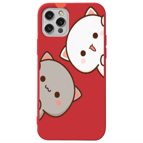 Apple iPhone 12 Pro We are here Red Colored Silicone TPU Θήκη
