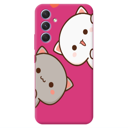 Samsung A54 We are here Fuchsia Colored Silicone TPU Θήκη