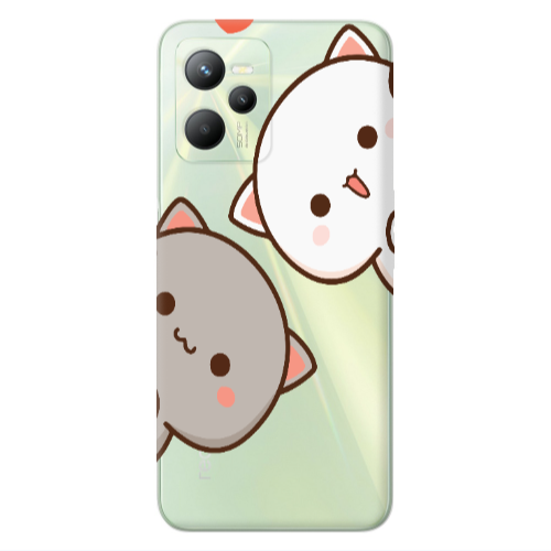 Realme C35 We are here Transparent Silicone TPU Θήκη