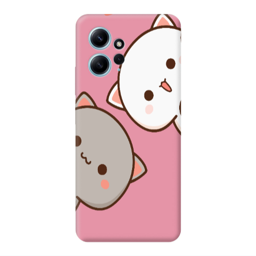 Xiaomi Redmi Note 12 4G We are here Pink Colored Silicone TPU Θήκη