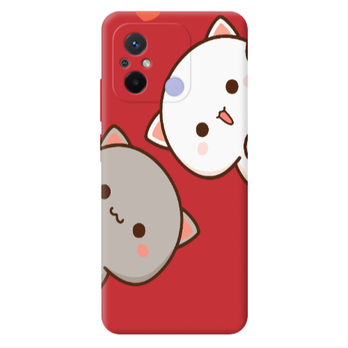 Xiaomi Redmi 12C We are here Red Colored Silicone TPU Θήκη