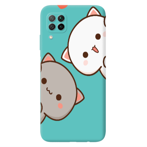 Huawei P40 Lite We are here Turquoise Colored Silicone TPU Θήκη