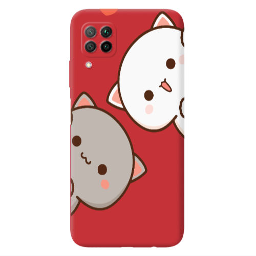 Huawei P40 Lite We are here Red Colored Silicone TPU Θήκη