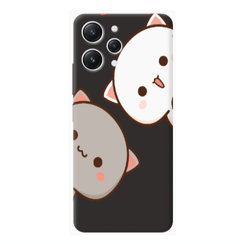 Xiaomi Redmi 12 We are here Black Colored Silicone TPU Θήκη