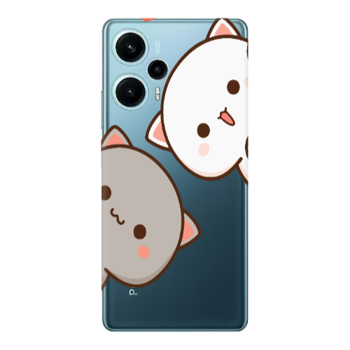 Xiaomi Poco F5 We are here Transparent Silicone TPU Θήκη