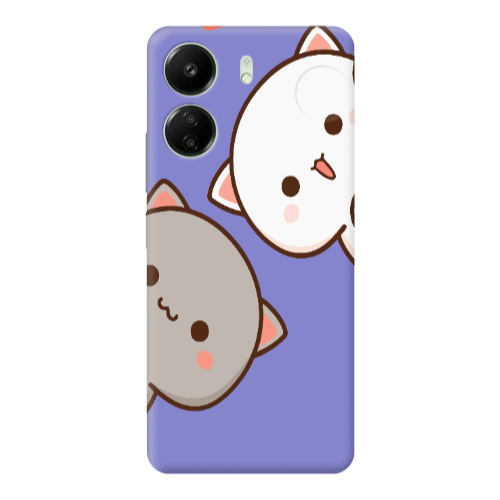 Xiaomi Redmi 13C We are here Purple Colored Silicone TPU Θήκη