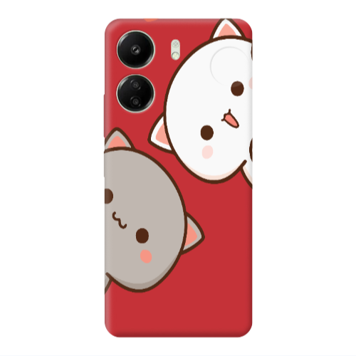 Xiaomi Redmi 13C We are here Red Colored Silicone TPU Θήκη
