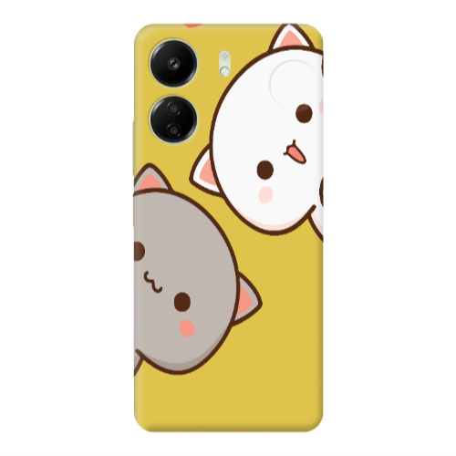 Xiaomi Redmi 13C We are here Yellow Colored Silicone TPU Θήκη
