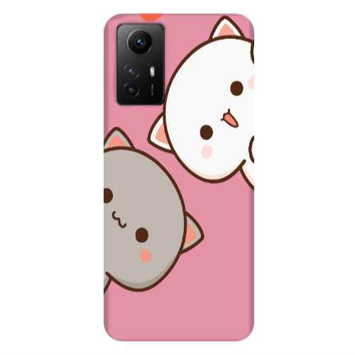 Xiaomi Redmi Note 12s We are here Pink Colored Silicone TPU Θήκη