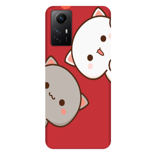 Xiaomi Redmi Note 12s We are here Red Colored Silicone TPU Θήκη