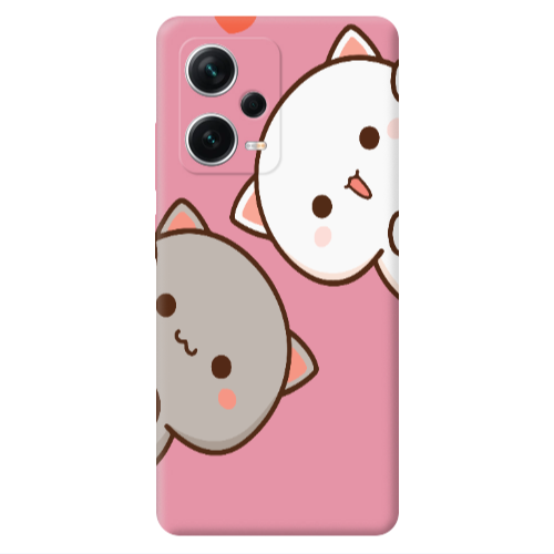Xiaomi Poco X5 We are here Pink Colored Silicone TPU Θήκη
