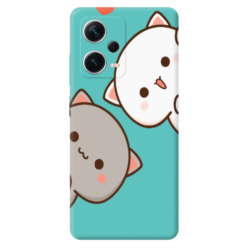 Xiaomi Poco X5 We are here Turquoise Colored Silicone TPU Θήκη