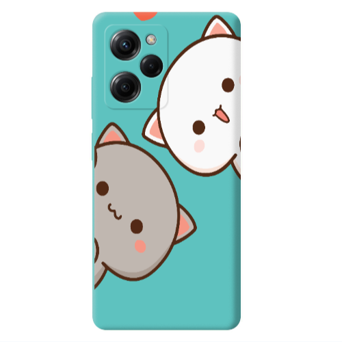 Xiaomi Poco X5 Pro We are here Turquoise Colored Silicone TPU Θήκη