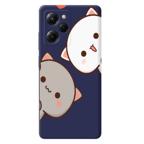 Xiaomi Poco X5 Pro We are here Dark blue Colored Silicone TPU Θήκη