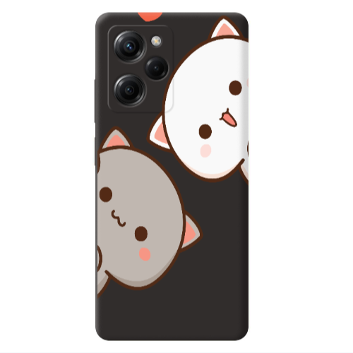 Xiaomi Poco X5 Pro We are here Black Colored Silicone TPU Θήκη