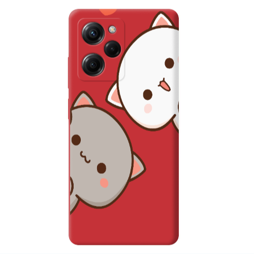 Xiaomi Poco X5 Pro We are here Red Colored Silicone TPU Θήκη