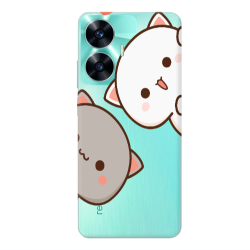 Realme C55 We are here Transparent Silicone TPU Θήκη