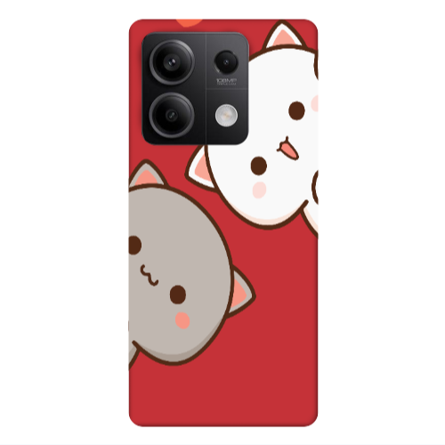 Xiaomi Redmi Note 13 5G We are here Red Colored Silicone TPU Θήκη